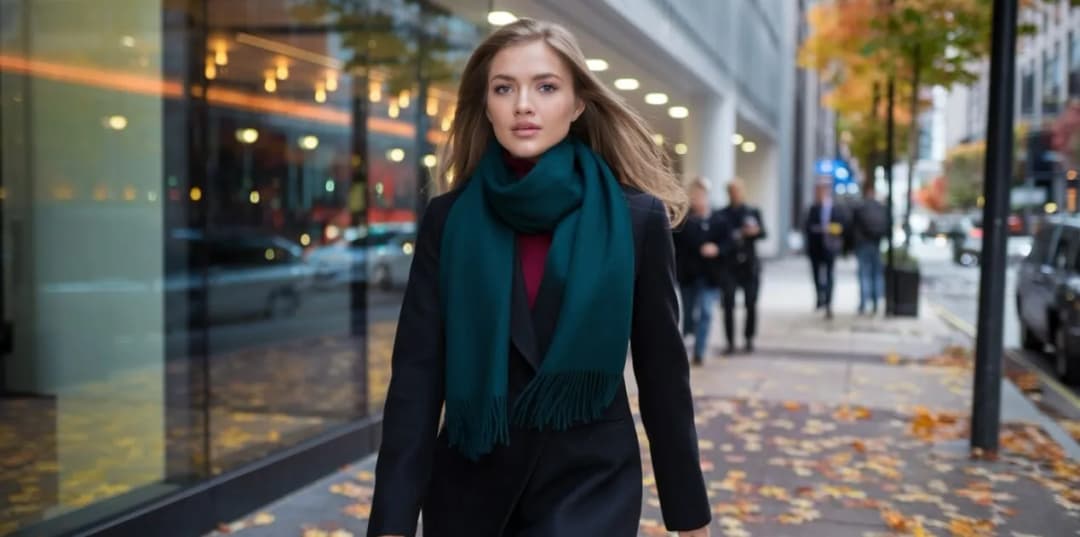 Jak dobrać czapkę i szalik do czarnej kurtki, aby wyglądać stylowo?