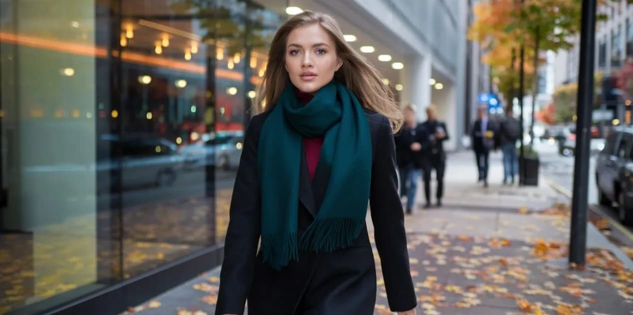 Jak dobrać czapkę i szalik do czarnej kurtki, aby wyglądać stylowo?