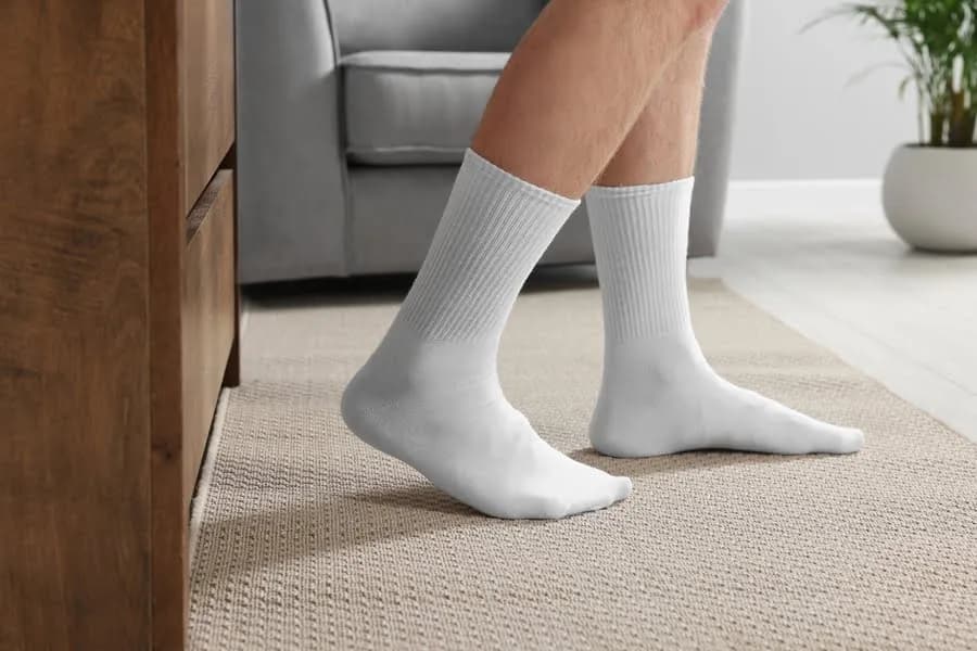 Jak wybielić skarpetki octem i uniknąć żółknięcia materiału